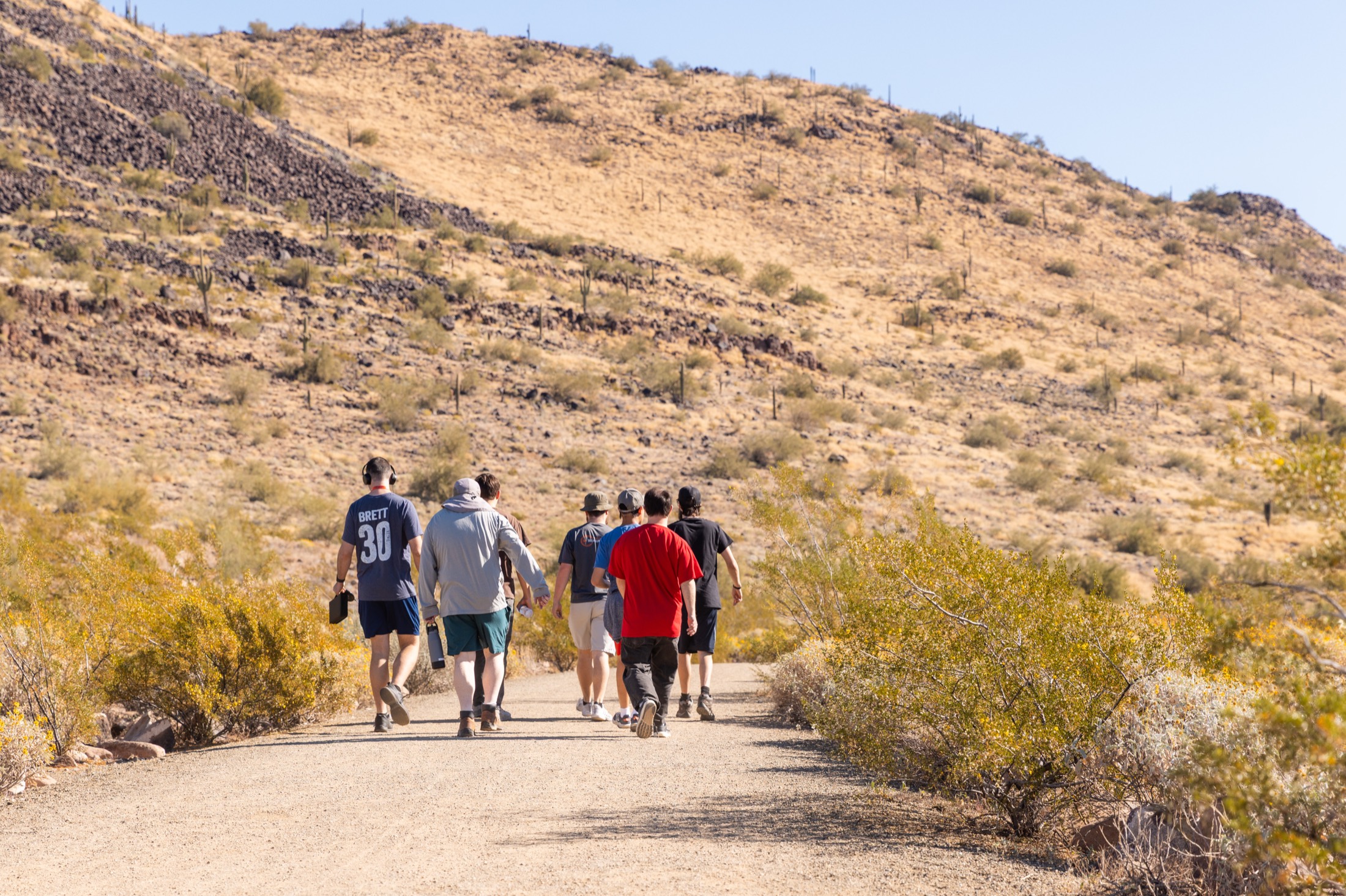Residents out in the community beyond the campus